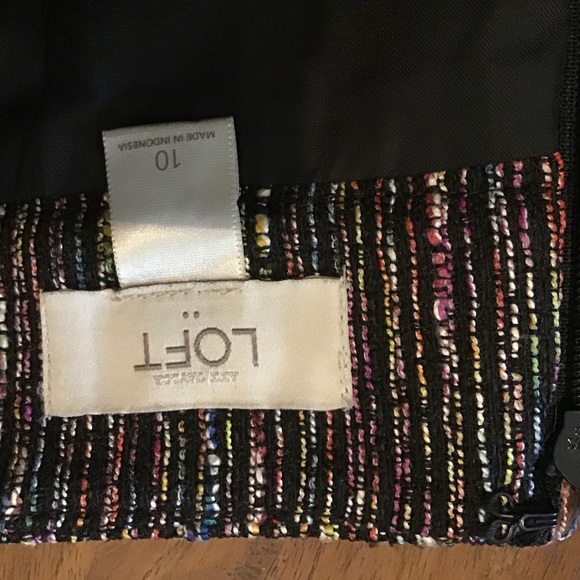 Ann Taylor factory multicoloured textured skirt 10 - Picture 6 of 9